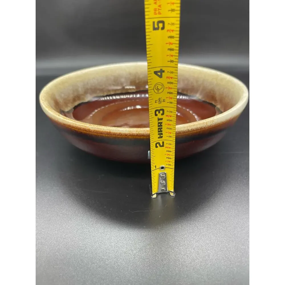 Vintage Pfaltzgraff Brown Drip Glaze Serving Bowl 8.5